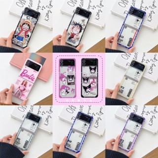 เคสแข็ง กันกระแทก ลายลูฟี่ สําหรับ Samsung Galaxy Z Flip 3 5G Flip 4