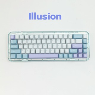 [173keys]Illusion keycaps Double shot Cherry profile  PBT material mechanical keyboard keycap set