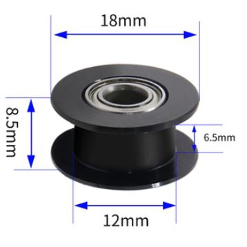 [พร้อมส่ง]  Timing Pulley 2GT-6mm ตัวดำ มีแบรริ่งเพลา พูเล่ พลูเล่ สีดำ H-type pulley  black สายพาน 20ฟัน 16ฟัน ราคา ถูกที่สุด โปรบีเคเค แกลเลอรีภาพที่ 7