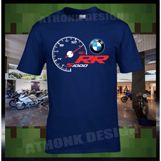 [COD] เสื้อยืดผ้าฝ้าย 100% พิมพ์ลายเครื่องวัดความเร็ว Bmw S1000Rr โอเวอร์ไซซ์ ของขวัญคริสต์มาส สําหรับผู