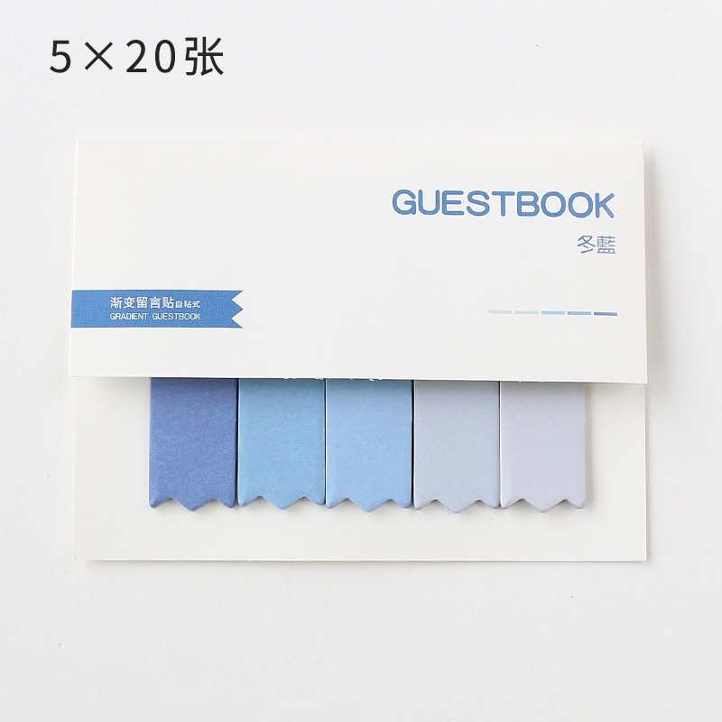 กระดาษโน๊ต โพสต์อิท ไล่โทนสี แบบพกพา เครื่องเขียน สําหรับนักเรียน - รูปที่ 4