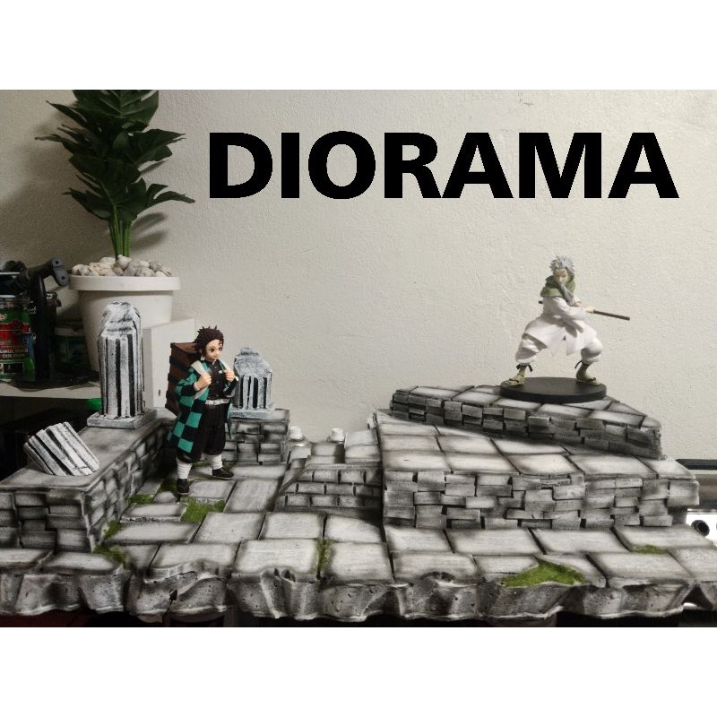 DIORAMA ฉากโมเดล ฐานโมเดล saint seiya 1/12