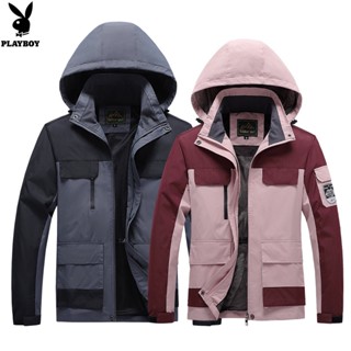 Playboy Jacket Mens Winter Padded Thickening Warm Outdoor Rashers