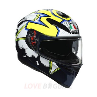 AGV K-3 SV BUBBLE BLUE/WHITE/YELLOW