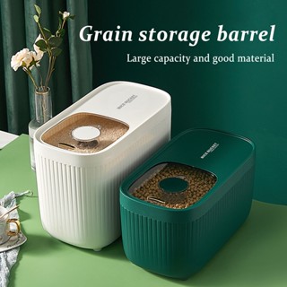 Leakproof Rice Containers 15KG Food Container Bin With Measuring Cup Sealed Rice Bucket Household Storage Box For Grains