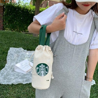 Starbucks ใหม่ ถุงใส่แก้วน้ํา แบบหูรูด คุณภาพสูง 100 ชิ้น ZLePIN