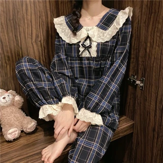 🎀🧸(ราคาที่ถูกที่สุด) ชุดนอนเวอร์ชั่นเกาหลี，ชุดนอนแขนยาว， คอเหลี่ยมสวย， มีให้เลือก 14 แบบ，M-2XL