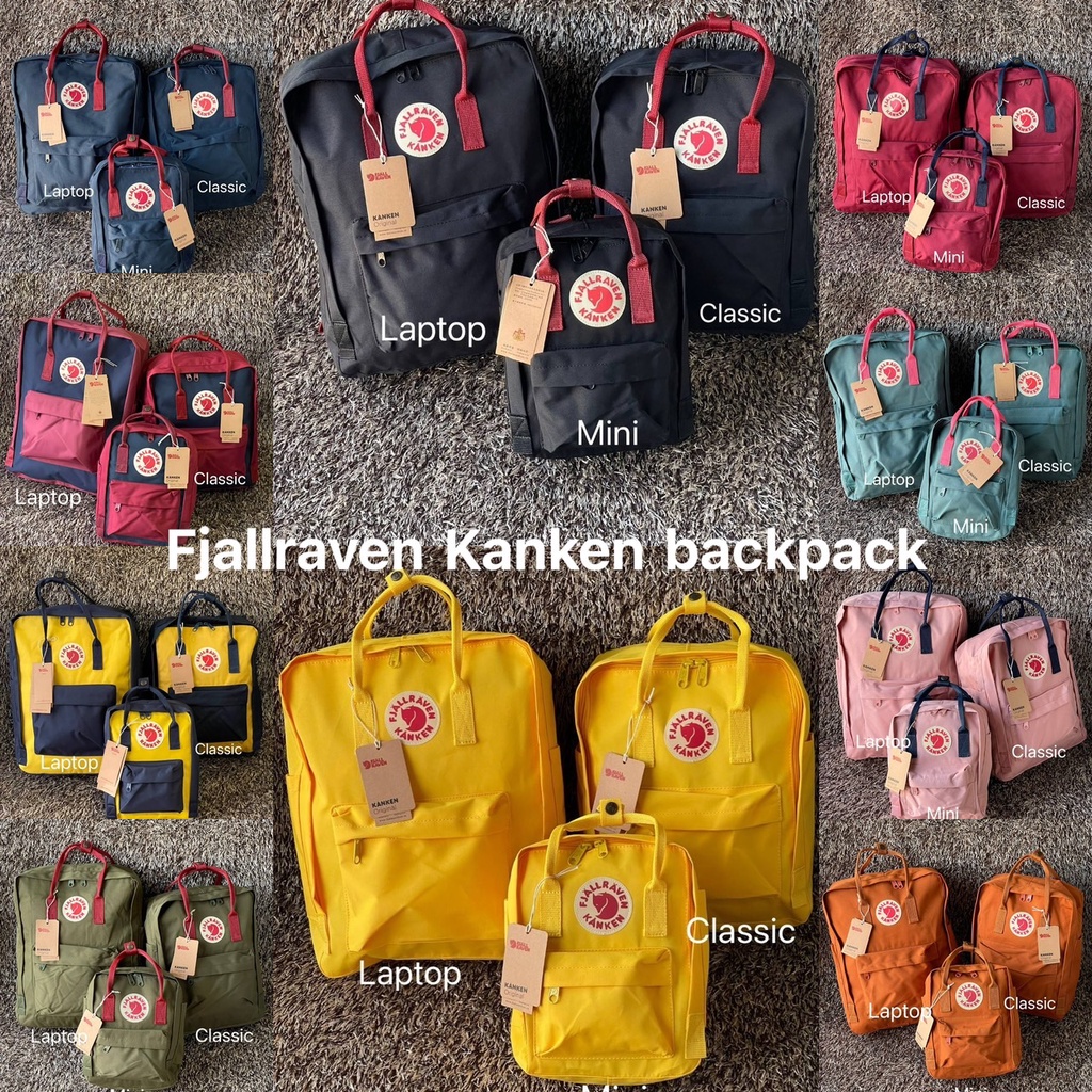มี 3 ไซส์ กระเป๋าเป้ Fjallraven Kanken backpack
