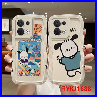 เคสโทรศัพท์มือถือ ซิลิโคนนิ่ม TPU ขอบเต็ม ลายคลื่น สําหรับ OPPO Reno8 Z 5G Reno7 Z 5G Reno 8 7 Z 5G