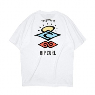 เสื้อยืด พิมพ์ลาย Ripcurl LIVE THE SEARCH สีขาวyr96iz3rkt