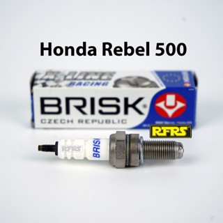 หัวเทียน BRISK X-Line 4 เขี้ยว แกนเงิน Honda Rebel 500 Spark Plug (8X21ROA) รองรับทุกน้ำมัน Made in EU