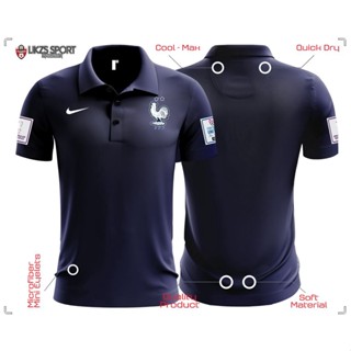 เสื้อกีฬาแขนสั้น ลายทีมชาติฟุตบอล France Travel Jersey DXP4 WC 2022 ชุดเยือน สําหรับผู้ชาย