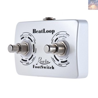 [MSTH] Rowin BeatLoop แป้นเหยียบสวิตช์เท้า แบบคู่ พร้อมสายเคเบิล 6.35 มม. สําหรับ Rowin BEAT LOOP