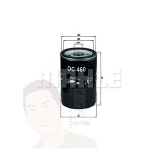 OC 460 กรองน้ำมันเครื่อง Transporter T3, X-Type, S-Type ยี่ห้อ MAHLE