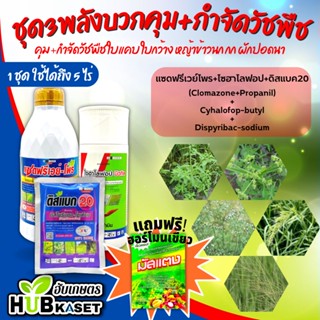 ชุด3พลังบวก แซดฟรีเวย์+ไซฮาโลฟอป+ดิสแบค20 1ลิตร+500ซีซี+100กรัม (โคลมาโซน+โพรพานิล+ไซฮาโลฟอป-บิวทิล+บิสไพริแบค-โซเดียม)