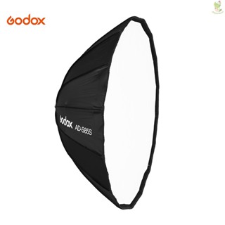 AD-S65S 65cm/ 25.6in Portable Deep Parabolic Softbox Umbrella Godox Mount Fast Installation Silver Reflector for Godox AD400Pro/AD300Pro/ ML60/ ML60Bi