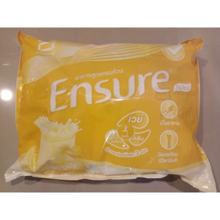 เอนชัวร์กลิ่นธัญพืช (สูตรหวานน้อย)ชนิดเติม 2400 กรัม Ensure Wheat 2400 g. Exp.07/2024