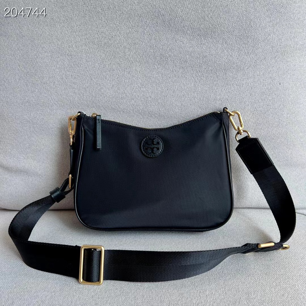 Tory Burch Ladyes 2022 Counterล่าสุดสองสีไนลอนกันน้ําMini Hoboกระเป๋าสะพายไหล่กระเป๋าสะพายข้าง