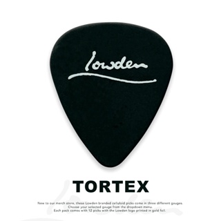 Lowden Black Tortex Pick ปิ๊ก ปิ๊กกีตาร์ ความหนา 0.6 / 0.73 / 1.0 มม.