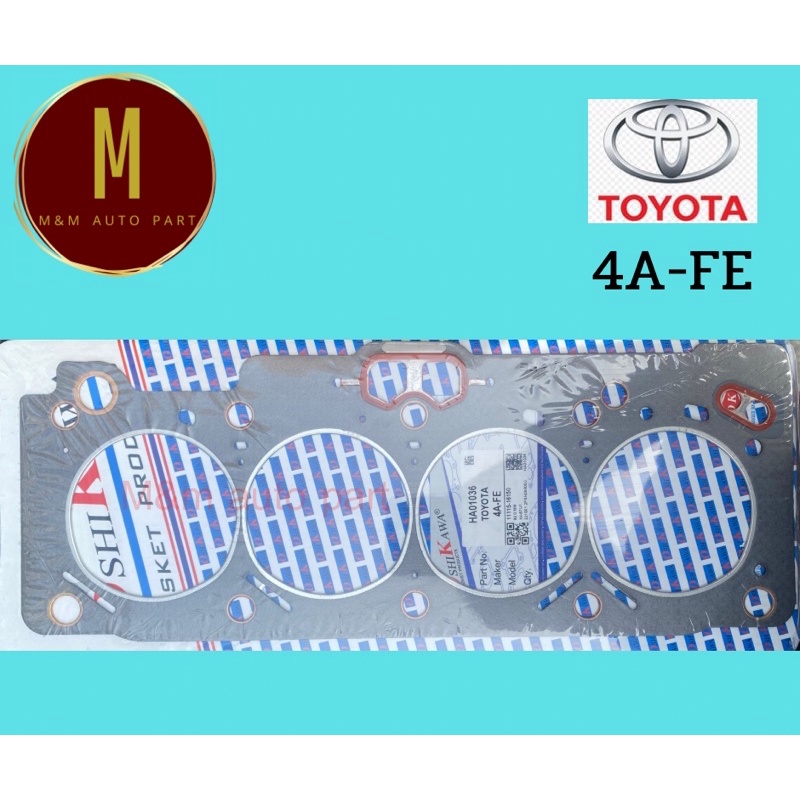 ประเก็นฝาสูบ Toyota โตโยต้า เออีร้อย AE100 4AFE 4A-FE 11115-16130/50 ยี่ห้อ oshikawa คุณภาพญี่ปุ่น