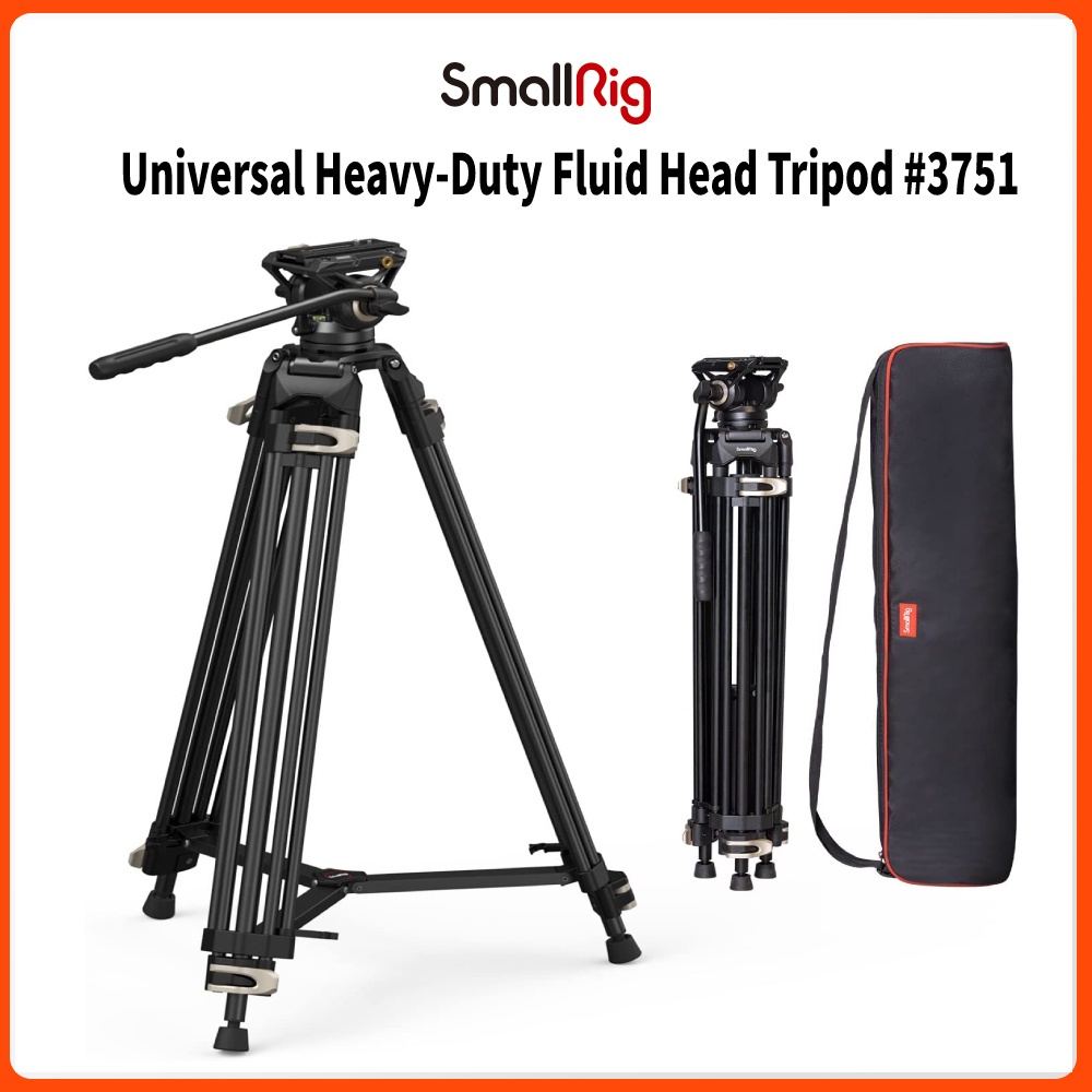 SmallRig Heavy-Duty Fluid Head Tripod AD-01 3751