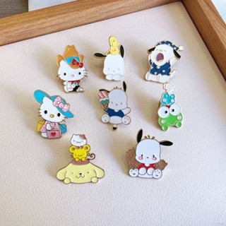 Sanrio เข็มกลัด ลายการ์ตูนคิตตี้ Pachacco DIY เครื่องประดับแฟชั่น ของขวัญ