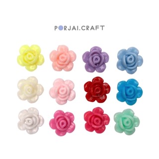 ลูกปัดกุหลาบ Rose beads 13mm