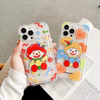 ✨ส่งเชือกเส้นเล็ก✨เคสไอโฟน 14 Pro Max 13 12 11 เคส for iPhone 14พลัส ตัวตลก พกง่ายๆ การป้องกันการตก Case