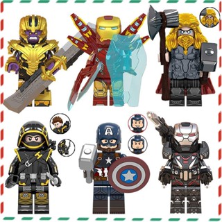 【Toy World】ของเล่นตัวต่อฟิกเกอร์ Marvel Thor Tomahawk God nano avengers ขนาดเล็ก