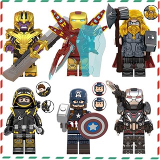 【Toy World】ของเล่นตัวต่อฟิกเกอร์ Marvel Thor Tomahawk God nano avengers ขนาดเล็ก