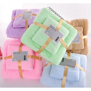 ⚡สินค้าใหม่⚡ผ้าเช็ดตัวผ้าเช็ดผมผ้าคลุมอาบน้ำมี3รุ่น[ผ้านุ่มบาง]