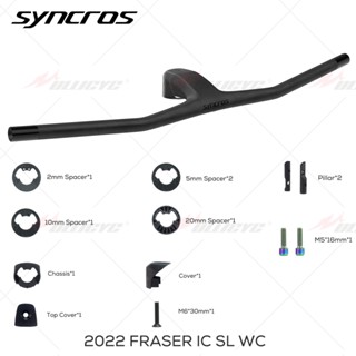 Syncros ไอซี เฟรเซอร์ SL WC 740 มม. -20° แฮนด์มือจับคาร์บอนไฟเบอร์ แบบเต็ม สําหรับรถจักรยานเสือภูเขา