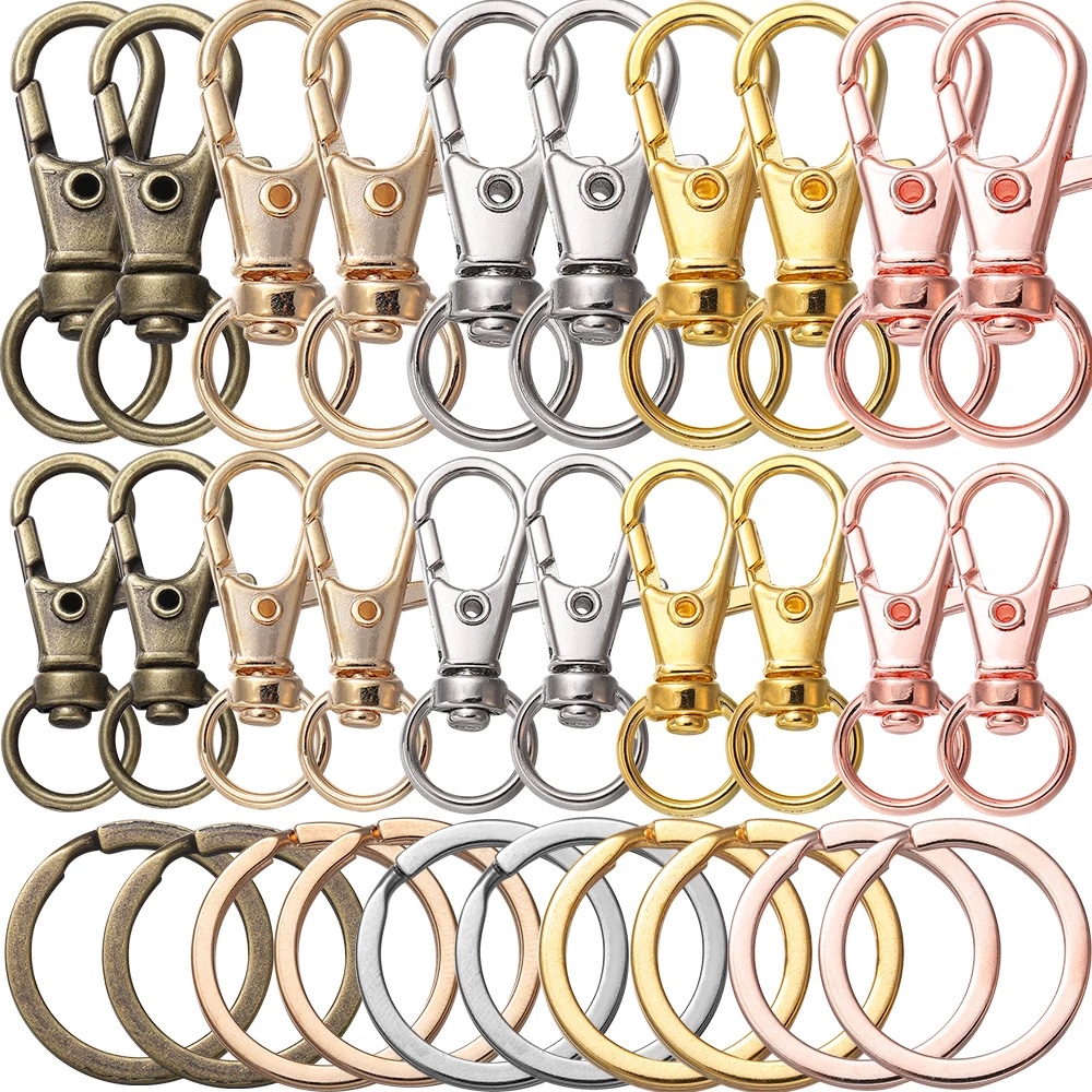 St, kunkka 20 ชิ้น พวงกุญแจ ชุดพวงกุญแจสุนัข หัวเข็มขัดกุ้งก้ามกราม สายรัด ตะขอ 