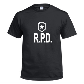 เสื้อยืด พิมพ์ลายโลโก้ Resident Evil Biochemical Evil 2 remake R.P.D