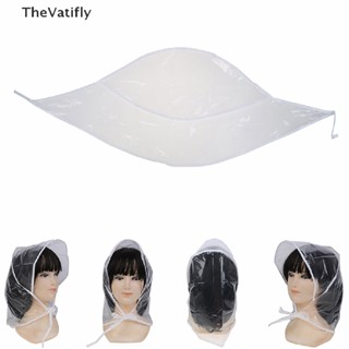 [TheVatifly] หมวกกันฝน พลาสติกใส สําหรับผู้หญิง และผู้หญิง 1 ชิ้น [Preferred]