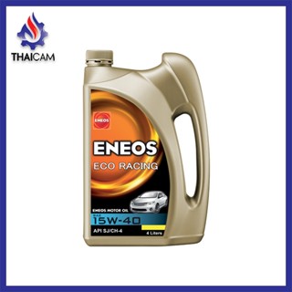 น้ำมันเครื่องเบนซิน Eneos eco racing 15w40 4+1lแถมหัวเชื้อ1กป