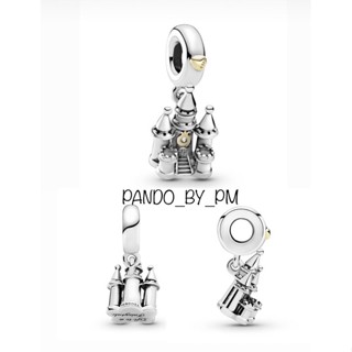 (พร้อมส่ง) Silver  Pandora Castle dangle two tone ติ้งปราสาททูโทน ชาร์มPandora ของเเท้100%