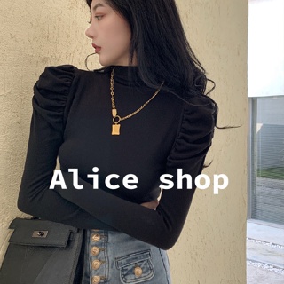 Alice  เสื้อครอปแฟชัน เสื้อครอปแขนสั้นเสื้อยืดแขนยาว 2023 สินค้ามาใหม่  คุณภาพสูง สไตล์เกาหลี Unique ทันสมัย A29J05Q 36Z230909