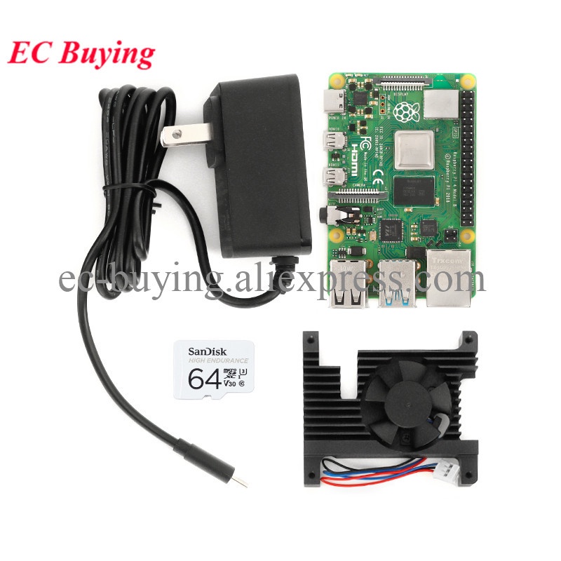 Raspberry Pi 4 Model B Board 2G 4G 8G RAM 2.4G 5G WiFi Bluetooth-compatible 5.0 4 Core CPU 1.5Ghz RP
