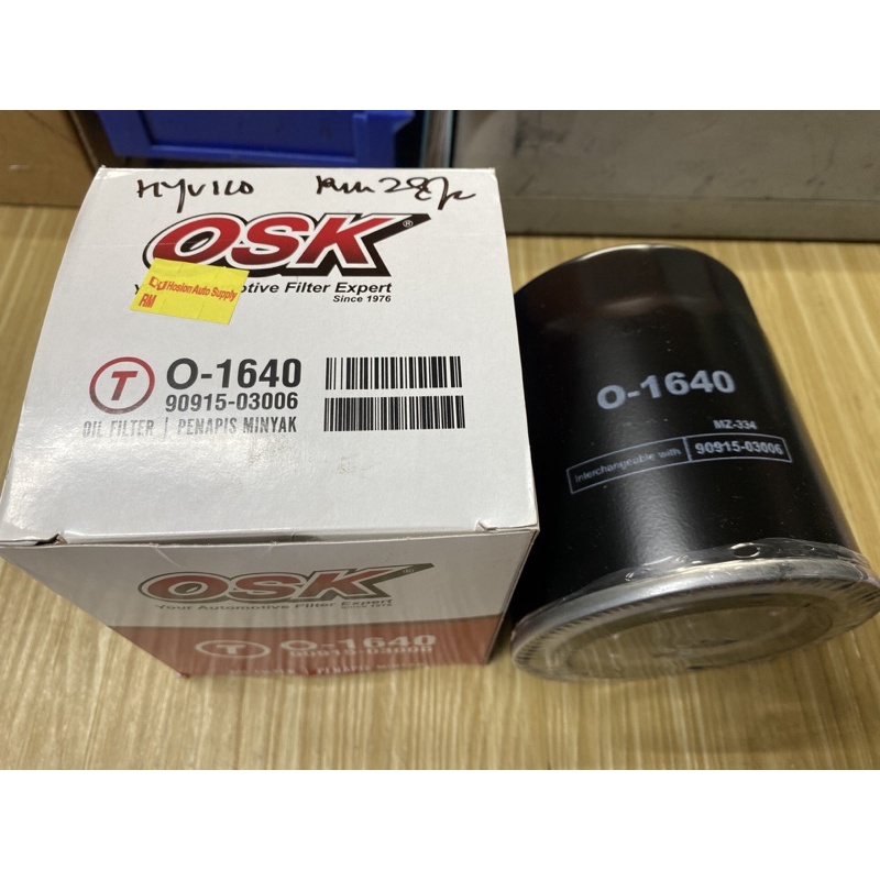 OSK O-1640 Toyota Landcruiser HDJ101 HZJ80 Prado LJ78 KZJ95 กรองน้ํามัน 90915-03006