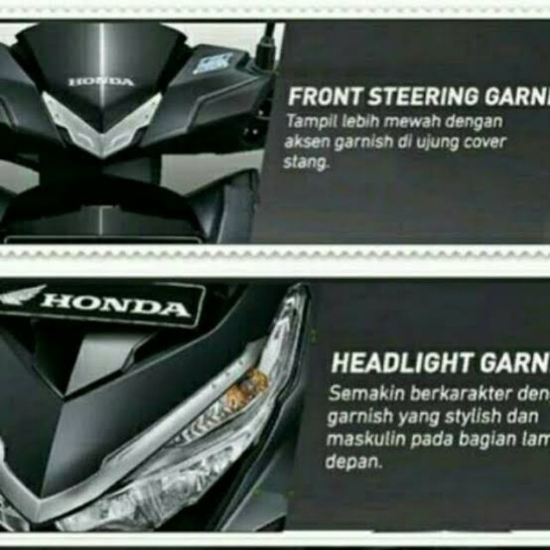 โคมไฟหัว Garnish Vario 125 และ Vario 150 ปี 2015 - 2017 ORIGINAL HONDA "Dominic