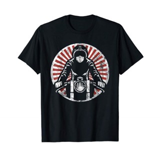 เสื้อยืดครอป เสื้อยืด ผ้าฝ้าย 100% พิมพ์ลาย Return of Cafe Racers โอเวอร์ไซซ์ ไซซ์ XS-6XL สําหรับผู้ชายS