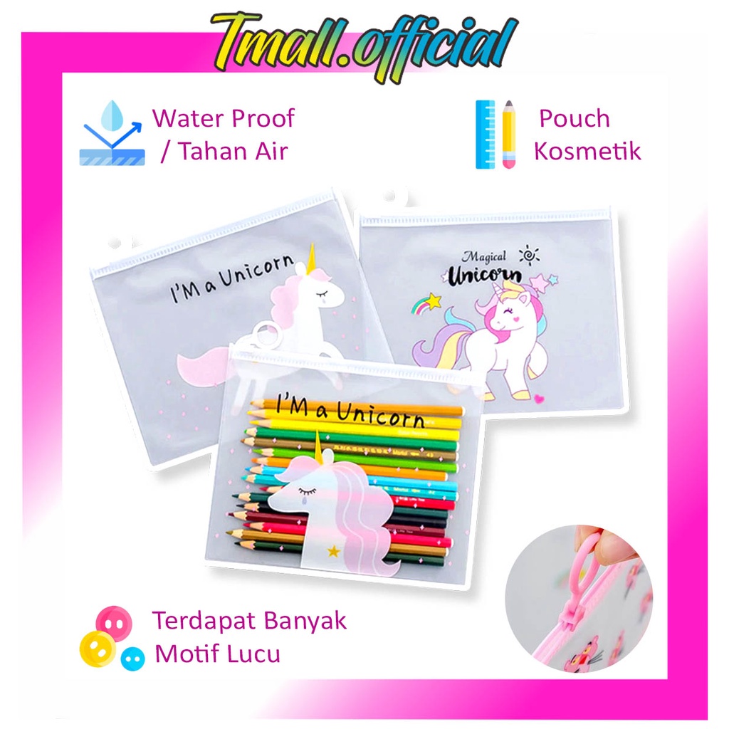 ❄ TMALL TMALL TMALL TMALL ❄ Cactus Motif กระเป๋าเครื่องสําอางใส ZipLock Character Cosmetic Bag R079