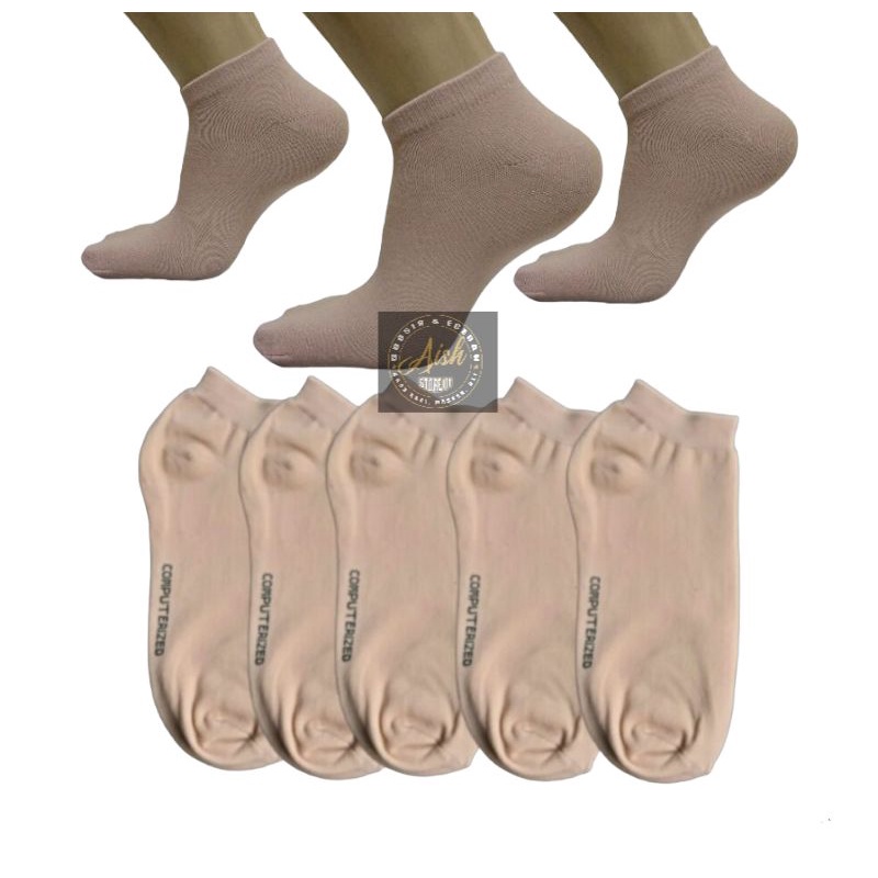 SKIN COLOR SHORT SOCKS/ CREAM ANKLE SOCKS สําหรับผู้หญิง