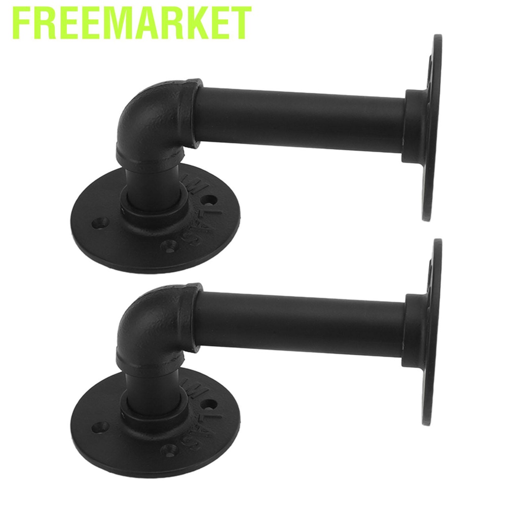 Freemarket 2 Set Pipe Shelf Bracket Wall Mounted Water Rack Hanging