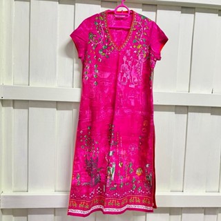 เสื้ออินเดีย/ BIBA Womens Straight Kurta/ Made in India/เสื้อมือสอง