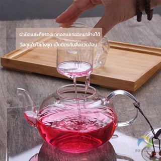 UBT กาชงชา ทนต่ออุณหภูมิสูง กาน้ำชา แก้วคุณภาพสูง 400ml 600ml Glass teapot