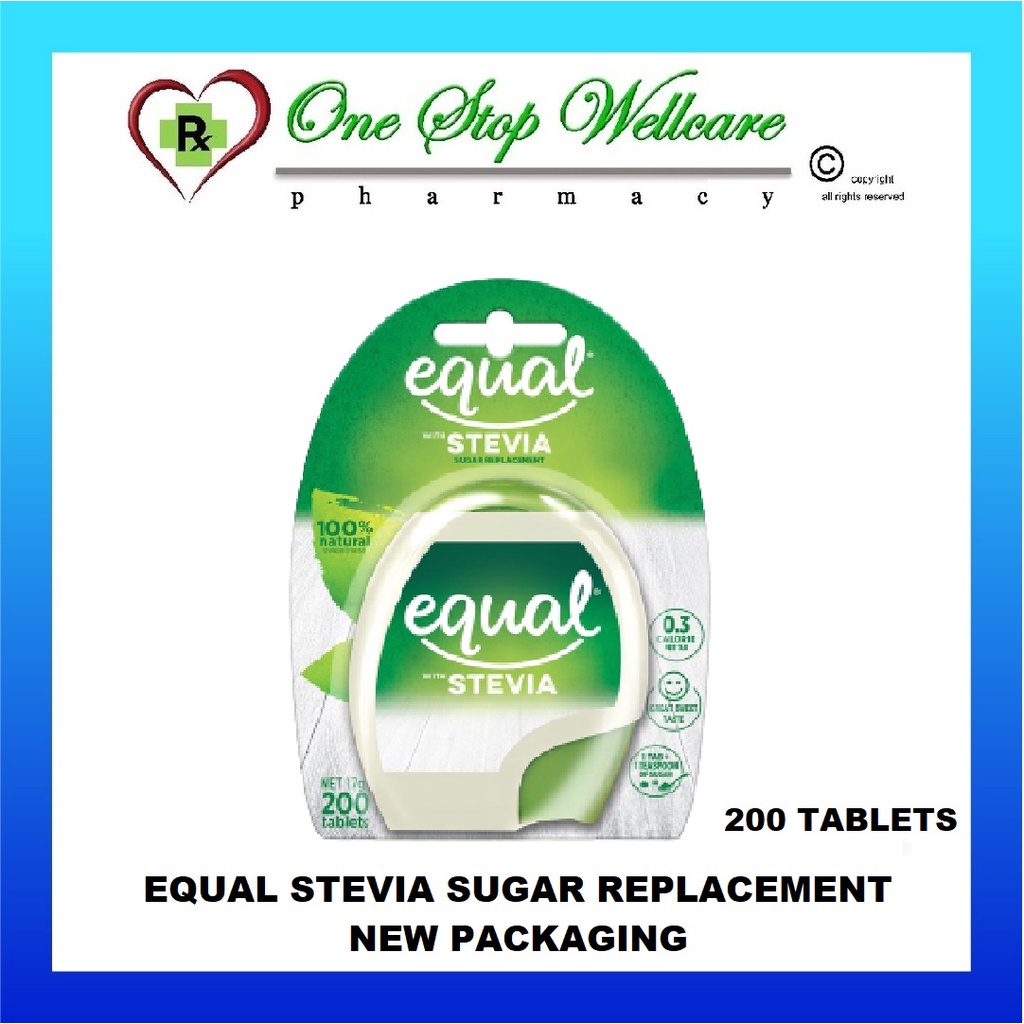 EQUAL PEMANIS TEVIA 200 เม็ด / TEVIA SWEETENER 200 เม็ด (EXP:04/2028)