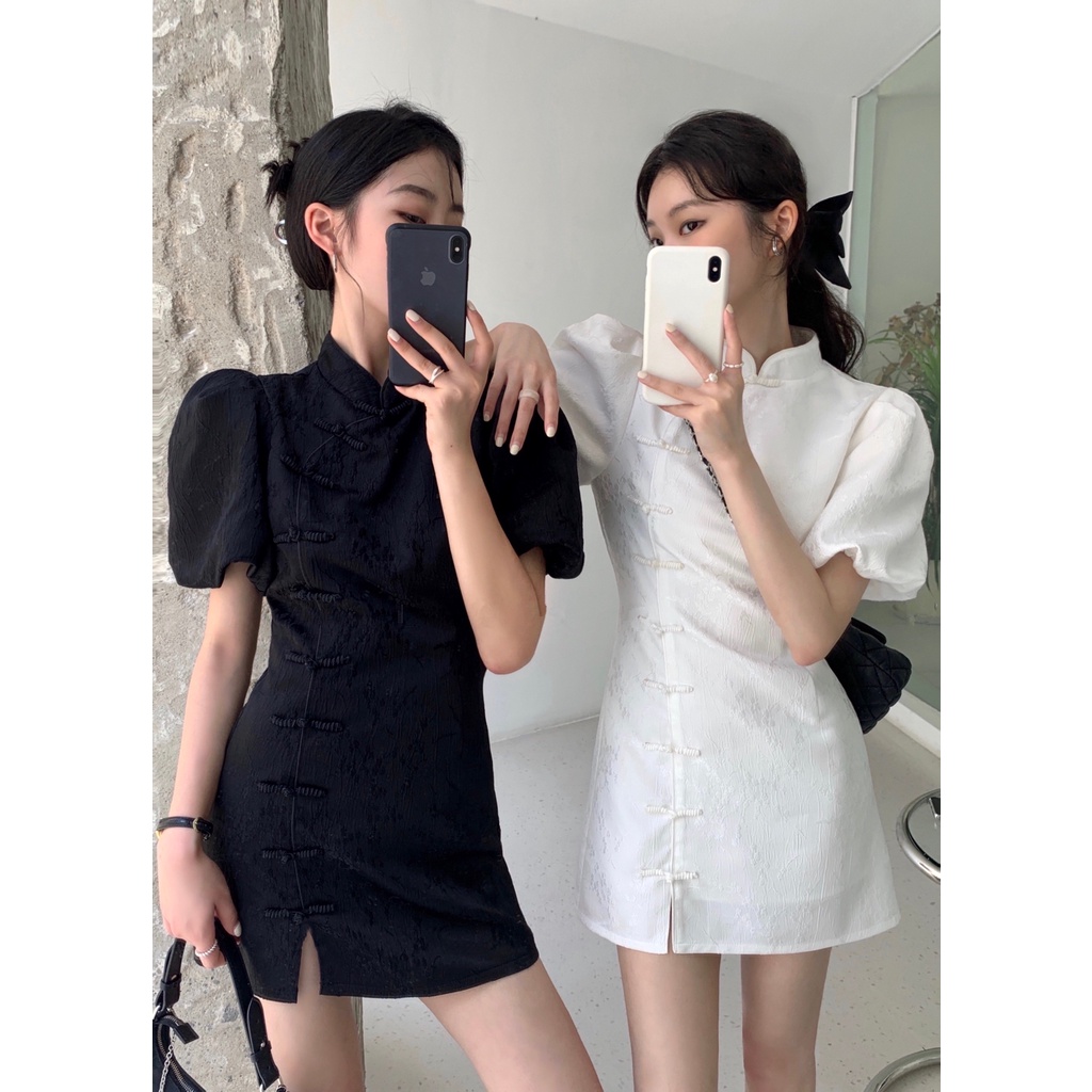CNY Collection 2024 C3792 เดรสตรุษจีน เดรสสั้นตรุษจีน