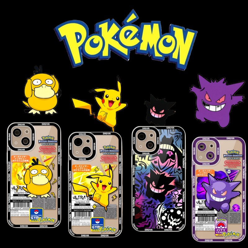เคสซิลิโคนนิ่ม แบบใส ลายการ์ตูนโปเกม่อน สําหรับ iPhone11 12 Pro Max X XR XS Max 6 6s 7 8 Plus SE 2020 2022 2 3